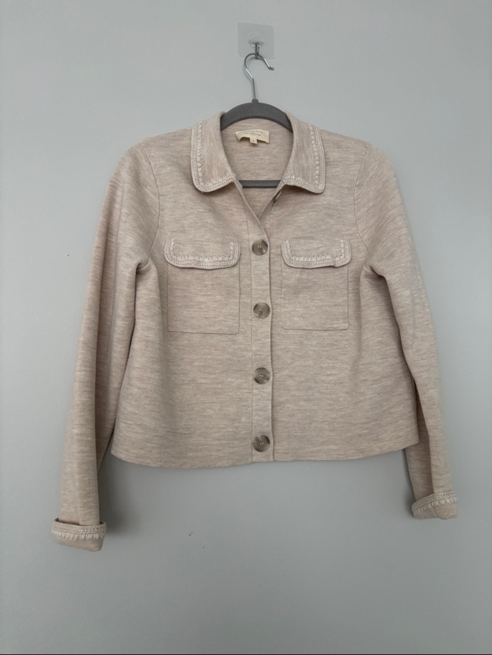 Sezane Betty Cardigan Ecru